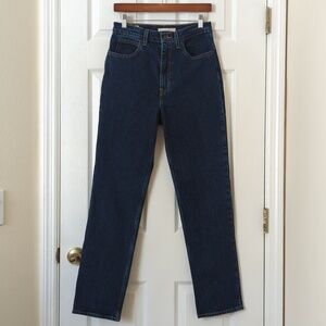 Levi's Premium 70s High Rise Slim Fit Straight Leg Jeans Retro Dark Wash 28